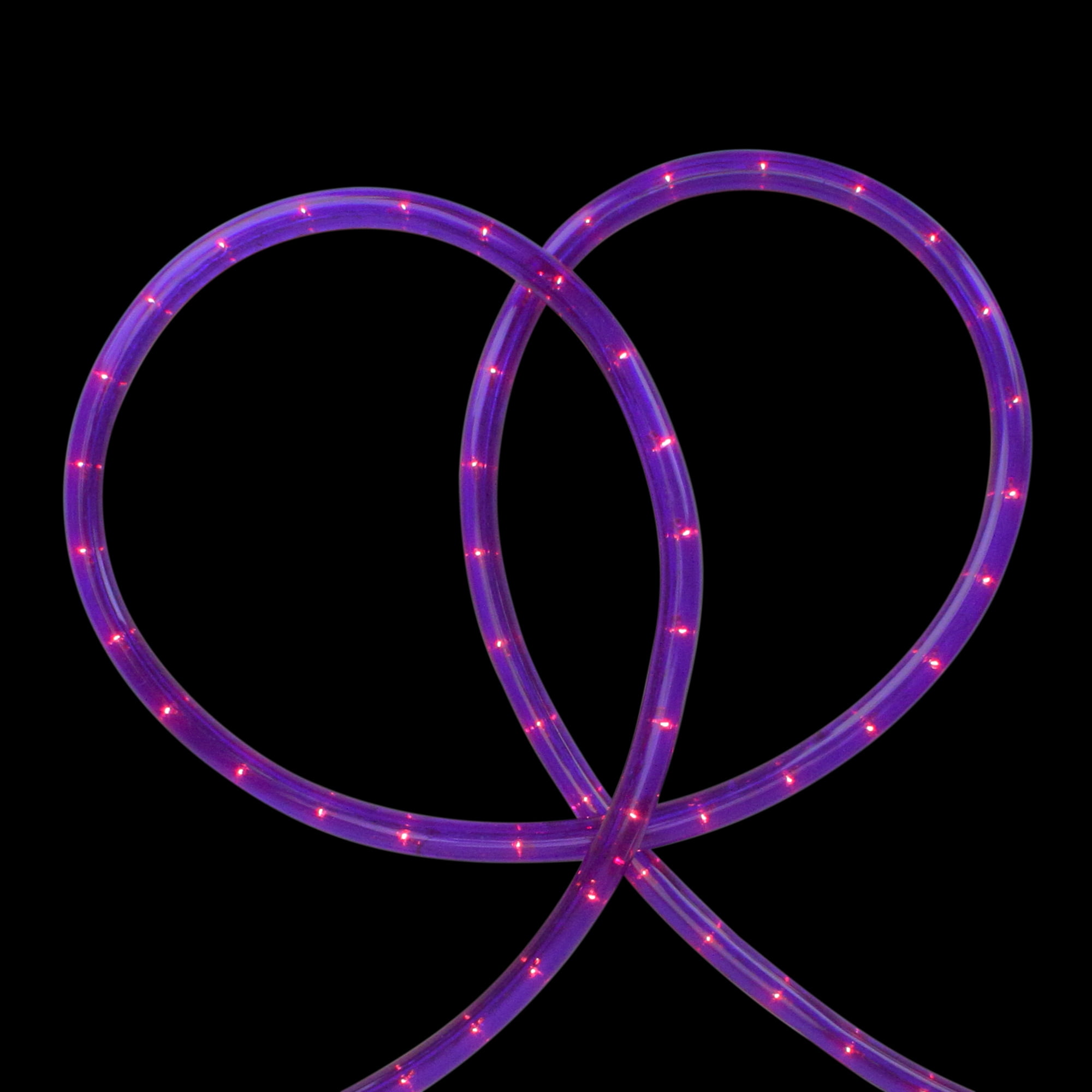 18' Purple Indoor/Outdoor Christmas Rope Lights - 1" Bulb Spacing