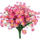 thumbnail image 1 of 6 piezas de margaritas artificiales, follaje falso para exteriores, plantas de imitación para ventana, hogar, boda, decoración de oficina, 1 of 7