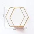 thumbnail image 4 of Hexagonal Floating Frame Wall Decoration Wall-Mounted Storage Rack Jiazi Home Furnishing Decoration Art, 4 of 5