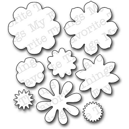 Die-Namics Die-Flower Medley, 0.70" To 1.82"