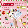 thumbnail image 4 of WJCA 225PCS Assorted Christmas Gift Tags - Self-Adhesive Festive Stickers with Various Cute Designs for Personalized Presents, Holiday Wrapping & Christmas Decorations, 4 of 7