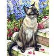 thumbnail image 1 of Siamese Cat in the Garden Flag Canvas House Size, 1 of 1