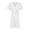 White, variant on Zpanxa Womens Plus Size Boho Dress Casual V-Neck Solid Short Sleeve Midi Dresses Swing Dress with Belt Purple XL