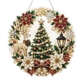 thumbnail image 2 of Christmas Pearl Diamond Art Hanging Ornament Kit, Christmas Pearls Beads Art Craft, Diamond Arts Window Suncatchers, DIY Christmas Pearls Bead Painting Kit for Home Wall Decor, 2 of 5