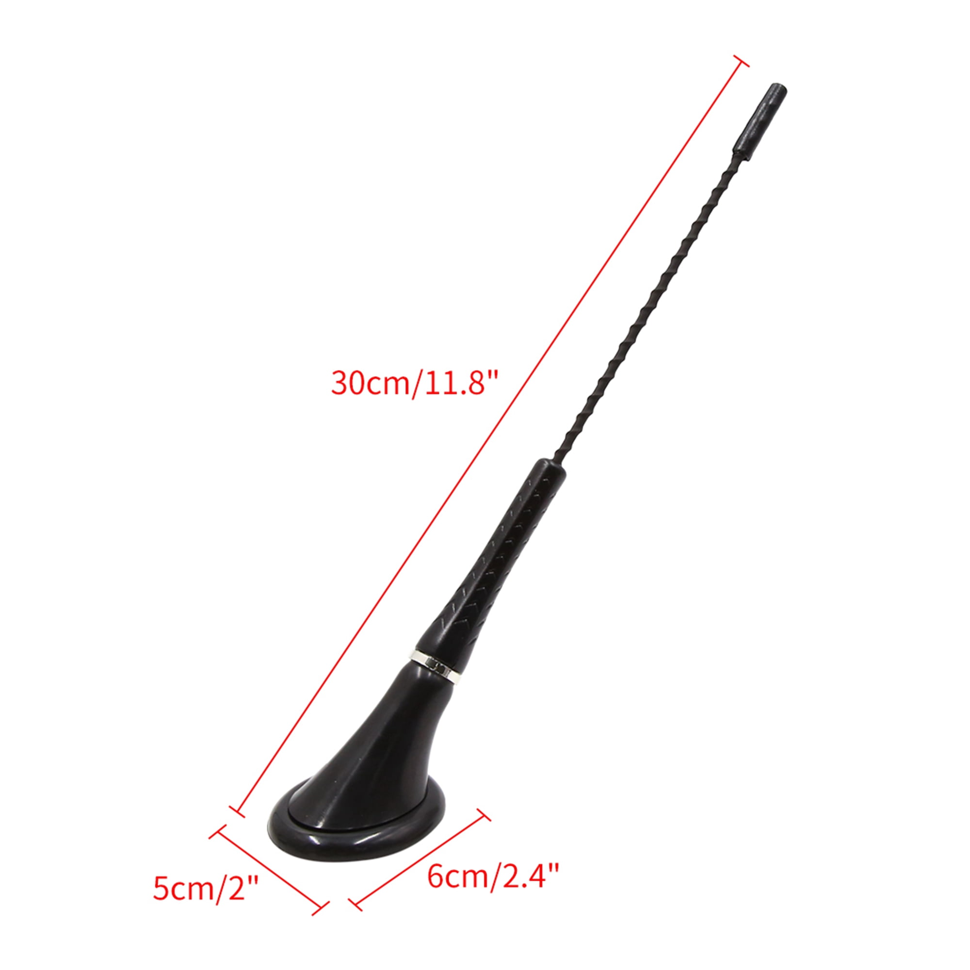 Unique Bargains Black Adhesive Base Car Decorative Antenna Universal Waterproof