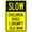 Warning Sign 1, variant on Slow Children Dogs 1 Grumpy Old Man Warning Sign - 8"x12" Security Safety Metal Sign, Residential Humor Decor for Business Office Home Street Road