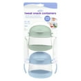 thumbnail image 2 of Ubbi Tweat Spill-Proof Snack Container for Toddlers & Kids, BPA-Free, Blue & Sage Green, 2 of 7
