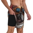 thumbnail image 2 of Balery French Bulldog In Sunglasses Bañador para hombre, shorts de playa de secado rápido con entrepierna y forro de compresión-3X-Large, 2 of 6