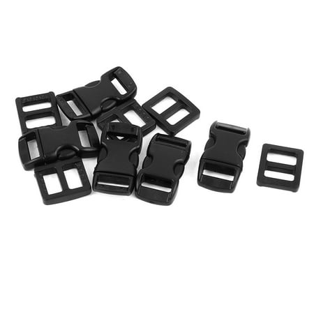 5pcs Black Plastic Packbag Side Quick Release Buckles for 10-11mm ...