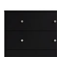 thumbnail image 6 of Pemberly Row Contemporary 6 Drawer Double Dresser in Black, 12.46" L x 56.34" W x 26.89" H, 6 of 14