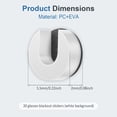 thumbnail image 2 of 20PCS LED Light Blocking Sticker Compatible with Most Mainstream Models Smart Glasses Accessories Glasses Camera Light Cover for Reduced False Alerts, 2 of 11