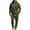 Army Green, variant on Men’s Hooded Pullover Sweatshirt and Jogger Pants Two-Piece Set Casual Drawstring Hoodie with Kangaroo Pocket