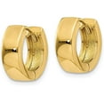 thumbnail image 2 of Solid 14K Yellow Gold Hinged Hoop Earrings - 9mm, 2 of 6