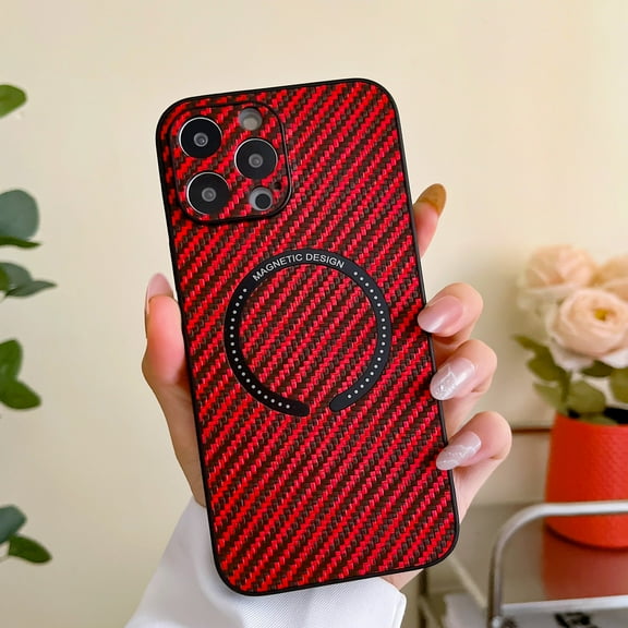 Magnetic Iphone XS/X Case,  Ultra Slim Shockproof Magnetic Case for iPhone XS/X 5.8 inch,Red