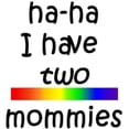 thumbnail image 2 of CafePress - Hahaihavetwomommieslittlerainbowbar Body Suit - Long Sleeve Cotton Baby Bodysuit, 2 of 4
