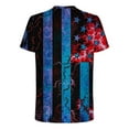 thumbnail image 4 of Waiimak T-Shirt à Manches Courtes Col Rond Décontracté pour Hommes Mode Populaire Impression Drapeau, 4 of 4