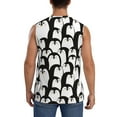 thumbnail image 4 of Daiia Cartoon Penguin Printed Men's Tank Tops,Casual Soft Sleeveless Gym Muscle Shirts Bodybuilding Tee-, 4 of 8