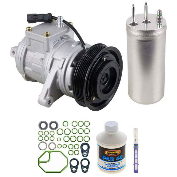 AC Compressor & A/C Kit For Jeep Wrangler TJ 4.0L 2000 2001 2002 2003 2004 2005 2006 - BuyAutoParts
