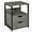 Grey, variant on HOMCOM Industrial End Table with 2 Drawers, Accent Side Table with Shelf