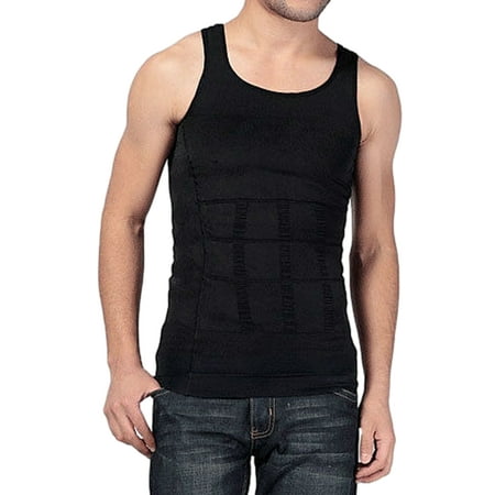 

FOCUSNORM Men s Best Body Slimming Tummy Shaper Waist Girdle Vest Shirt
