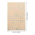 thumbnail image 3 of EeaseMX 12 hojas de pegatinas con letras y números para manicura de varios estilos., 3 of 7