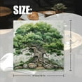 thumbnail image 2 of Bahomeck Napkins Set Of 4 Reusable Washable Square Fabric Dining Table Napkins Weddings Party Dinner Decor,18*18 Inch,Fantasy Oak Tree With Roots On The Ground, 2 of 3