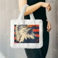 thumbnail image 6 of Yiaed American Bald Eagle A Print Fluffy Shoulder Bag Plush Bags Women Ladies Tote Bag Fluffy White Furry Purse Handbag for Autumn and Winter, 6 of 7