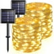 thumbnail image 1 of Guirnalda de luces solares para exteriores de 12 m, luces decorativas para interiores y exteriores a prueba de agua IP65, 8 modos de luz decorativa adecuados para patios, jardines, terrazas, fiestas,, 1 of 5