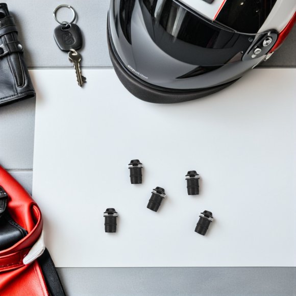 OULII 10Ud Tornillos De Sujeción Para Parabrisas De Motocicleta Material Duradero Y Negro