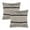 Chevron Gage Dark Gray, variant on · REDEARTH · Textured Throw Pillow Cushion Covers-Woven Tufted Decorative Farmhouse Cases Set for Couch, Sofa, Bed, Chair, Dining, Patio, Outdoor; 100% Cotton (18"x18", Gage Dark Gray) Pack of 2