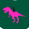 thumbnail image 4 of Inktastic Princess Riding Her T-rex Girls Baby Bib, 4 of 4
