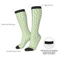 thumbnail image 5 of Picia Women Crew Soft Moisture-wicking Socks Green Avocado Pattern Design Cotton Socks, One Size fit All, 5 of 9