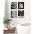 thumbnail image 5 of Drsoum Glam Black Fashion Woman Wall Art Girly Beauty Makeup Room Decor Ready to Hang 8x10in4pcs Natural Framed, 5 of 6