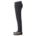 thumbnail image 5 of Slim Fit Men Suit Stretchy Spandex Peak Lapel 2 Button Flat Front Pants 9936 (US, Numeric, 52, Regular, Tall, Navy Blue), 5 of 7