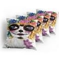 thumbnail image 5 of Ambesonne Sugar Skull Throw Pillow Cover 4 Pack, Mexican Make, 20", Multicolor, 5 of 7