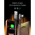 thumbnail image 3 of AINOPE USB to USB C Cable [2-, 6.6ft] 3.1A Type C Charger Fast Charging, Right Angle USB C Cable for  17 Carplay Cable, 3 of 8