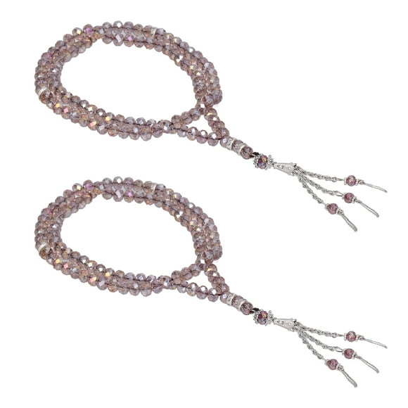 Cuentas de Oración Musulmanas Jadeshay 2 Piezas Rosario Tasbih
