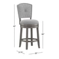 thumbnail image 3 of Hillsdale Santa Clara II 26 Wood Contemporary Counter Stool in Gray, 3 of 10