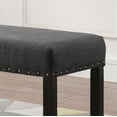 thumbnail image 3 of Roundhill Furniture Biony Bench, Gray, 3 of 5