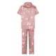 thumbnail image 4 of Sexy Pijama Conjunto para las Mujeres Impreso Bolsillo Pantalones de Manga Corta, Traje Suelto Casual para el Hogar Y el Salón, 4 of 9