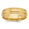 thumbnail image 1 of 14k Yellow Gold Standard Comfort Fit Fancy Band - Size 8, 1 of 3
