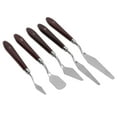 thumbnail image 3 of Oil Painting Color Mixing Scraper Set, Thick Flexible Blade Palettes Knife 5Pcs Smoother Surfaces  For Mixing Colors For Making Cake Frosting, 3 of 8
