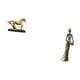 thumbnail image 5 of Figura de caballo,Escultura de caballo en miniatura coleccionable,Estatua de animal de adorno de caballo de resina para decoración del hogar,Figura de mujer africana,Estatua de dama tribal, 5 of 8