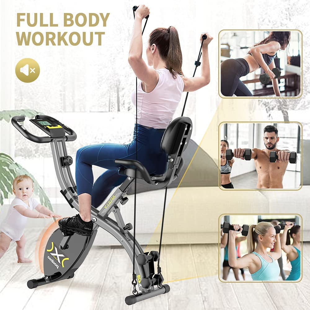 Pooboo Indoor Cycling Bike with Magnetic Resistance Stationary Exercise Bike 280lbs Capacity