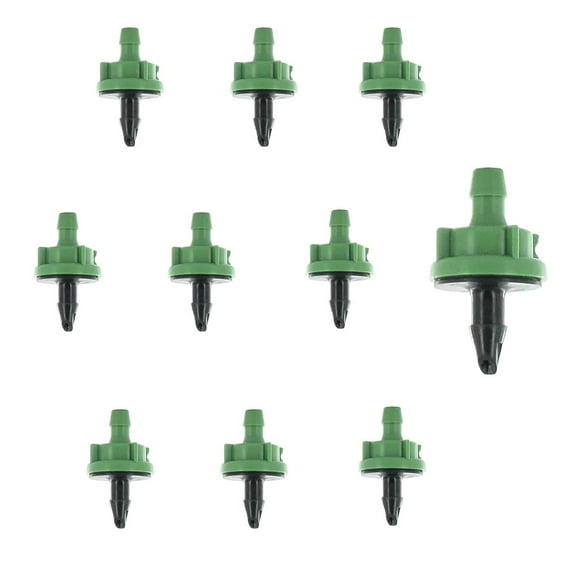 (10) Rain Bird PC10 Pressure Compensating 10 GPH Green Drip Emitter