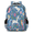 Blue, variant on Vintage Bass Guitar Multi-Functional Backpack, 16" Waterproof Travel Casual Daypack with Reflective Strip, Musical Work Laptop Backpack for Men Women