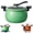 Green, variant on Large-Capacity Micro Pressure Cooker, Multifunctional Pressure Cooker with Glass Cover, Anti-Scalding Handle, Easy to Clean, Non-Stick Pot for induction cooker and gas stove