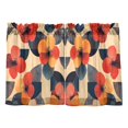 thumbnail image 7 of Yayeee Kitchen Curtains Tier Pair Light Filtering 27"x36" Rod Pocket Short Cafe Window Panel, Flowers Pattern, 7 of 7