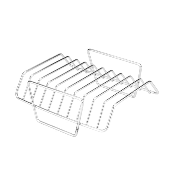 Roasting Rack for Turkey,Non-Stick Safe Coating Heavy-duty Turkey Rack for Roasting Pan,2-in-1 Rib Rack for Smoker Grill,Roasting Rack Insert for Smokers