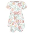 thumbnail image 4 of Touched by Nature Girls Organic Cotton Dress and Cardigan, Traditional Floral, 4T, 4 of 5